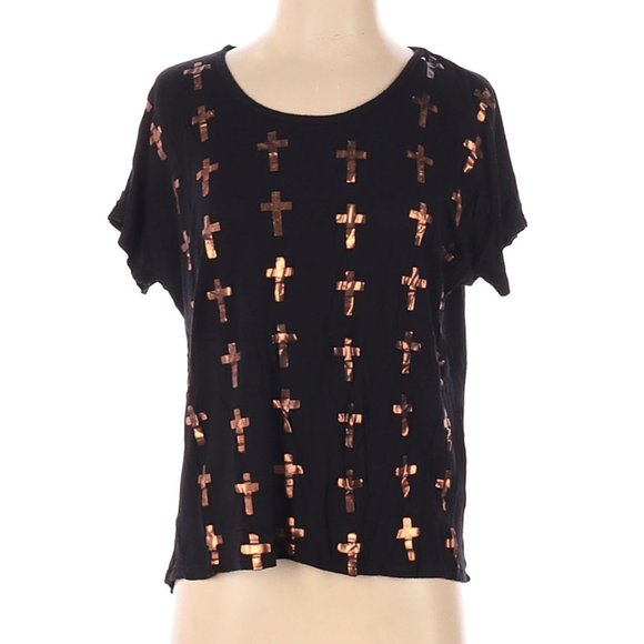 Forever 21 Tops - Forever 21 Short Sleeve T-Shirt in Black/Bronze Size S